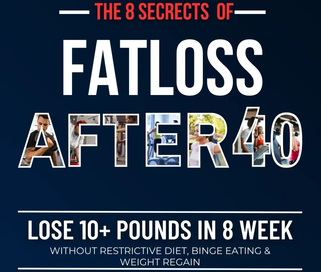The cover of Marcus McDuffie's book The 8 Secrets of Fatloss After 40.